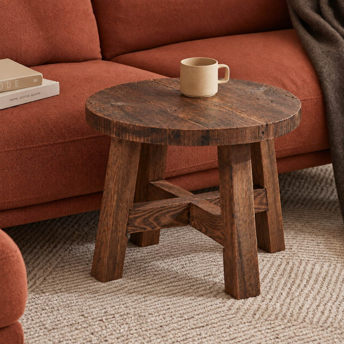 Dekelia Reclaimed Oak Side Table
