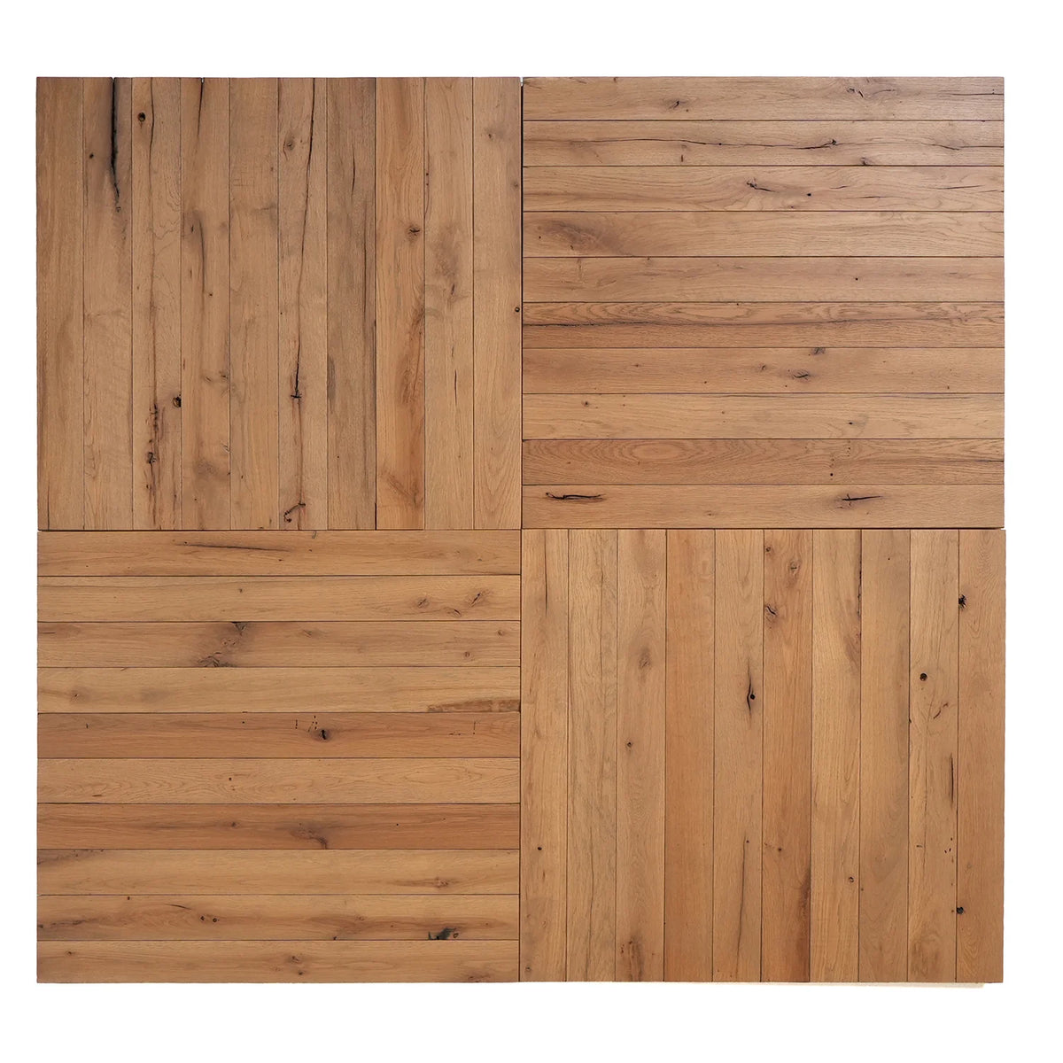 Basket Weave reclaimed oak marquetry parquet – detail 2