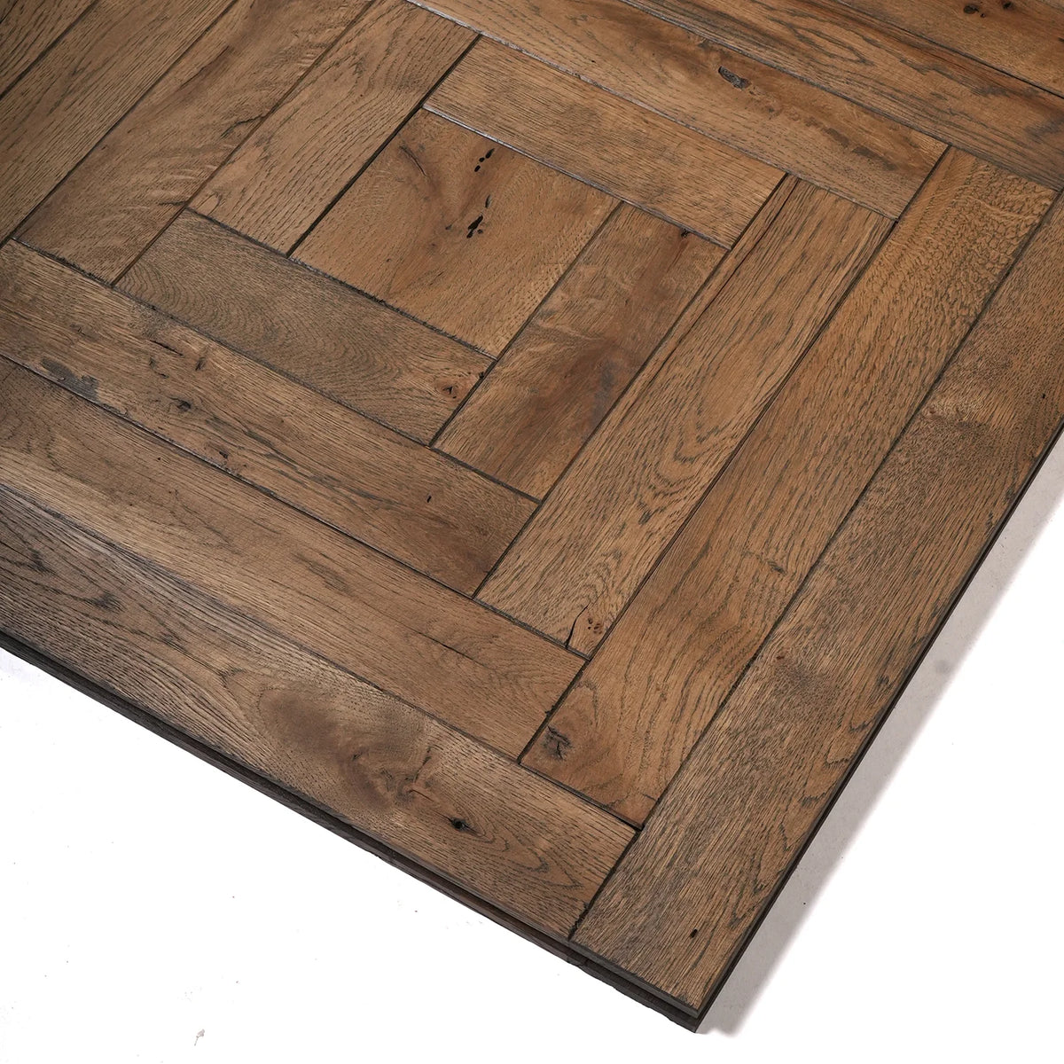 Square Frame reclaimed oak marquetry parquet – detail 3