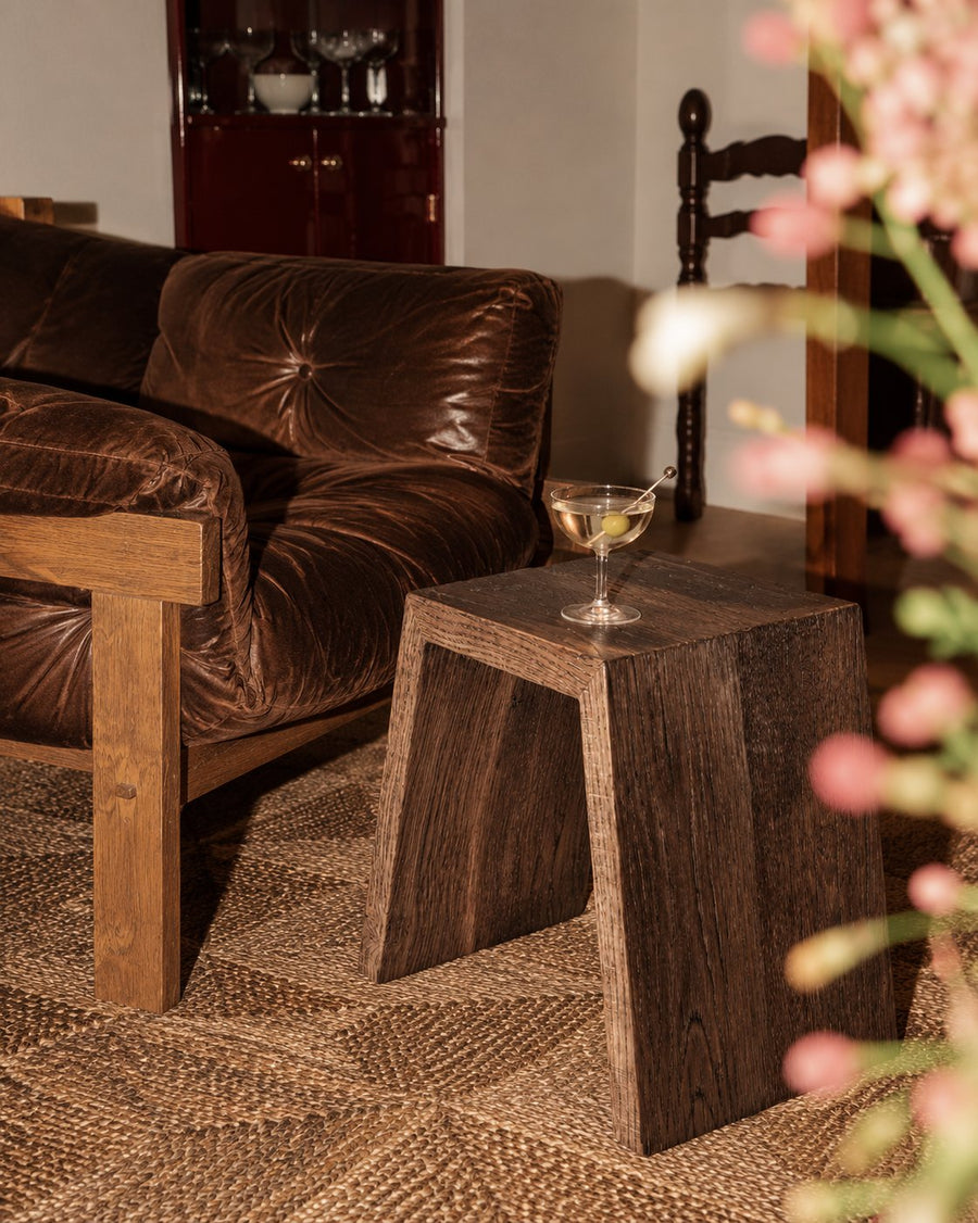 Nodus Reclaimed Oak Side Table