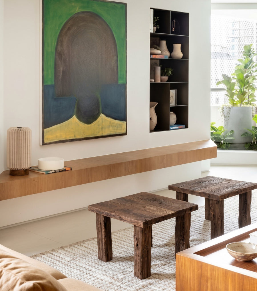 Ostia Reclaimed Oak Side Table
