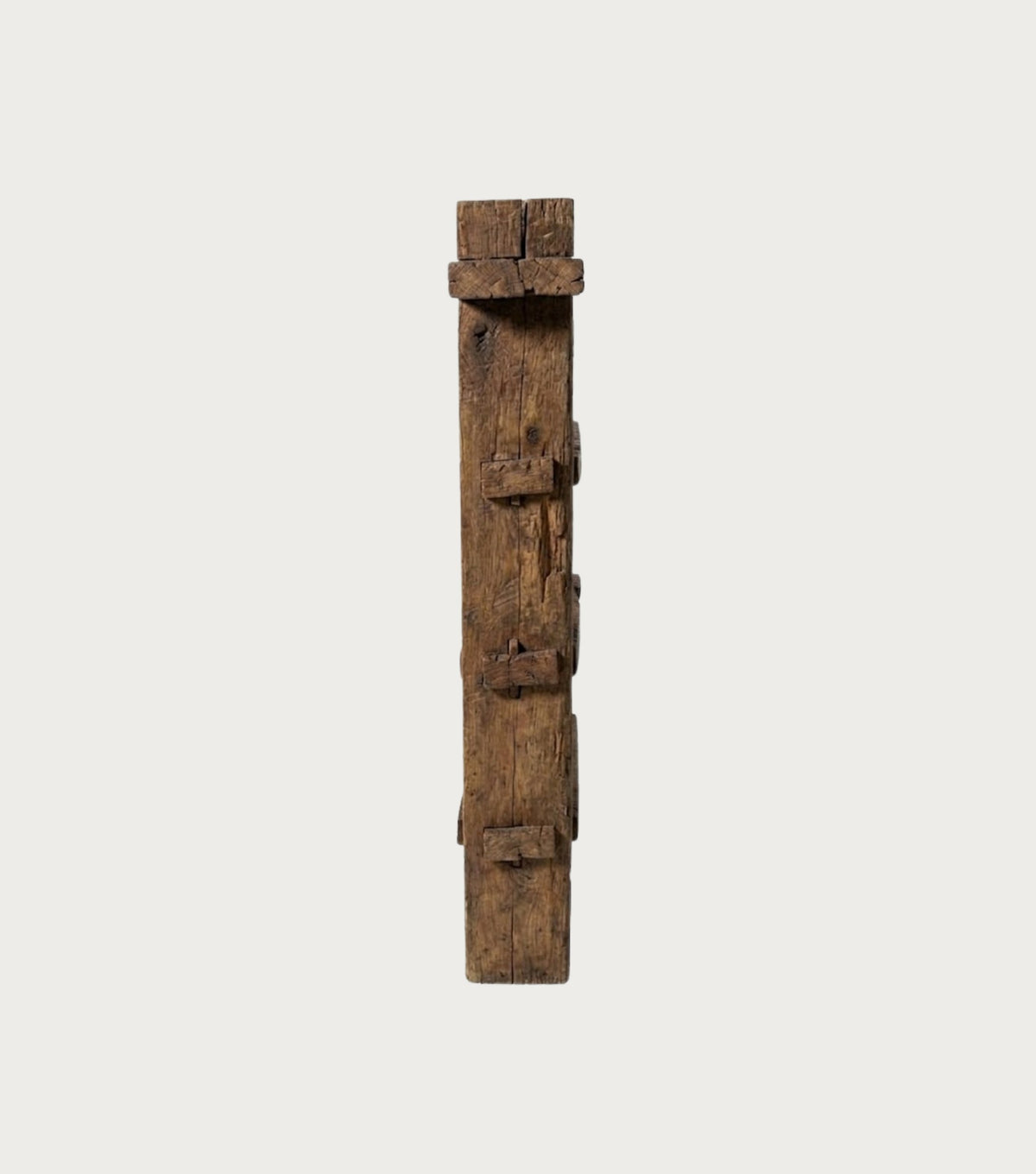 Solstice Reclaimed Oak Bookcase – side view