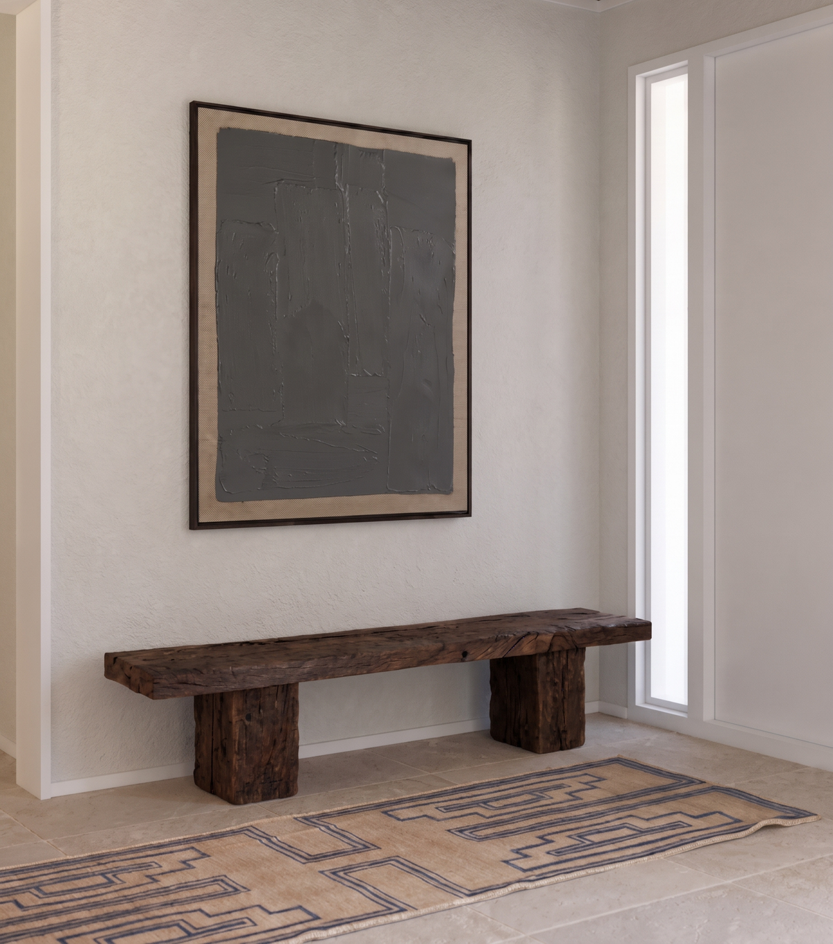 Trabes Reclaimed Oak Bench