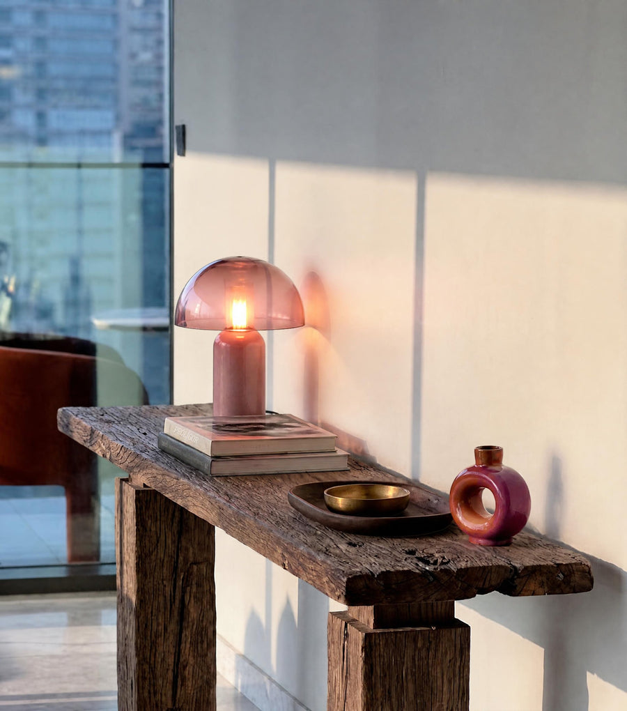 Trabes Reclaimed Oak Console Table