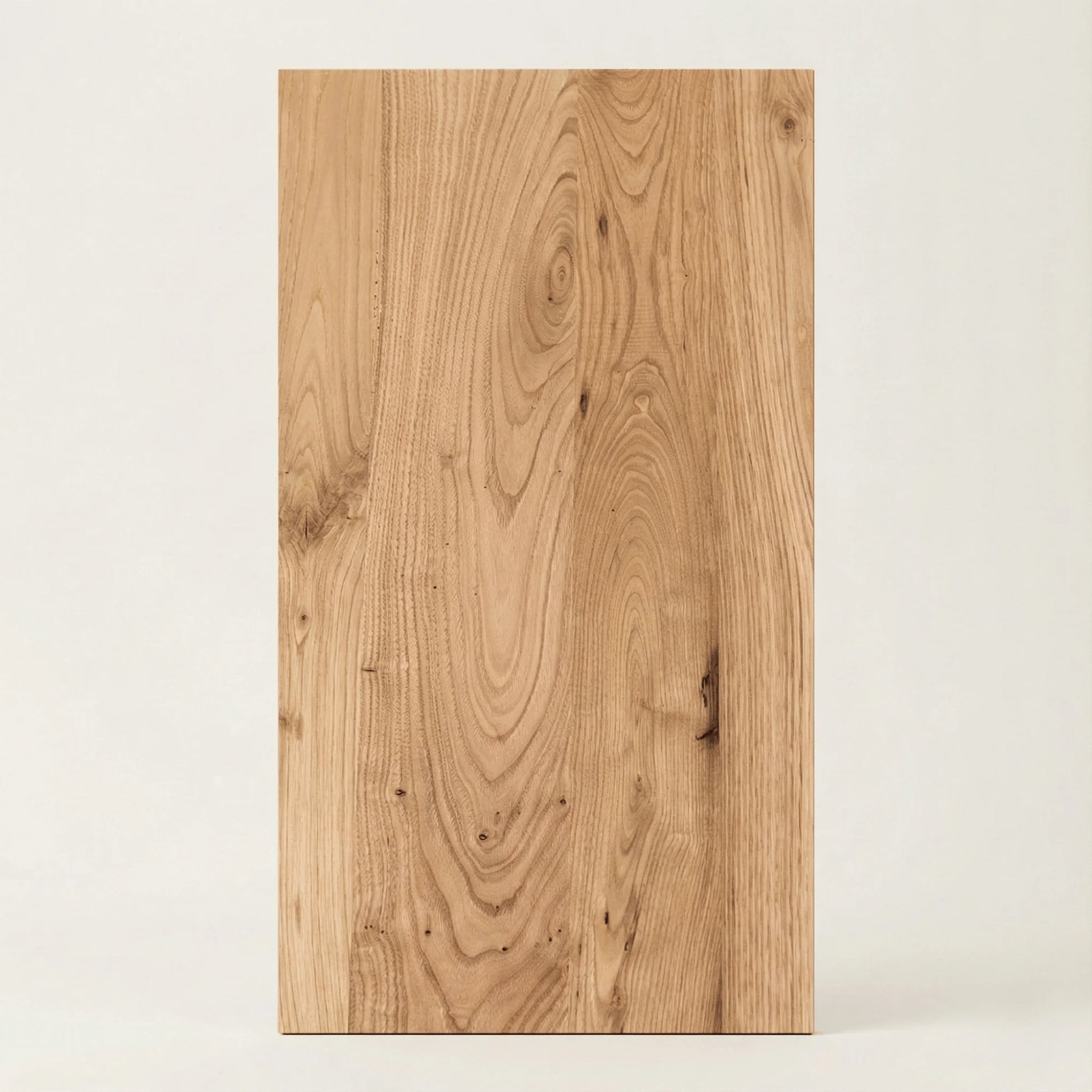 A reclaimed chestnut oiled panel brings a warmth that oak rarely matches.
