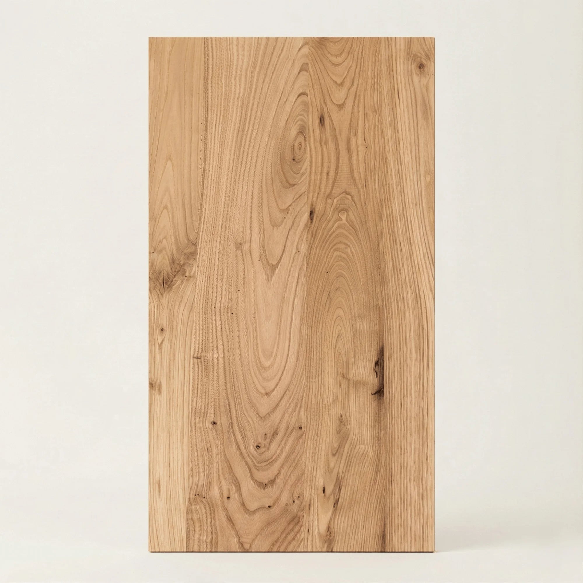 A reclaimed chestnut oiled panel brings a warmth that oak rarely matches.