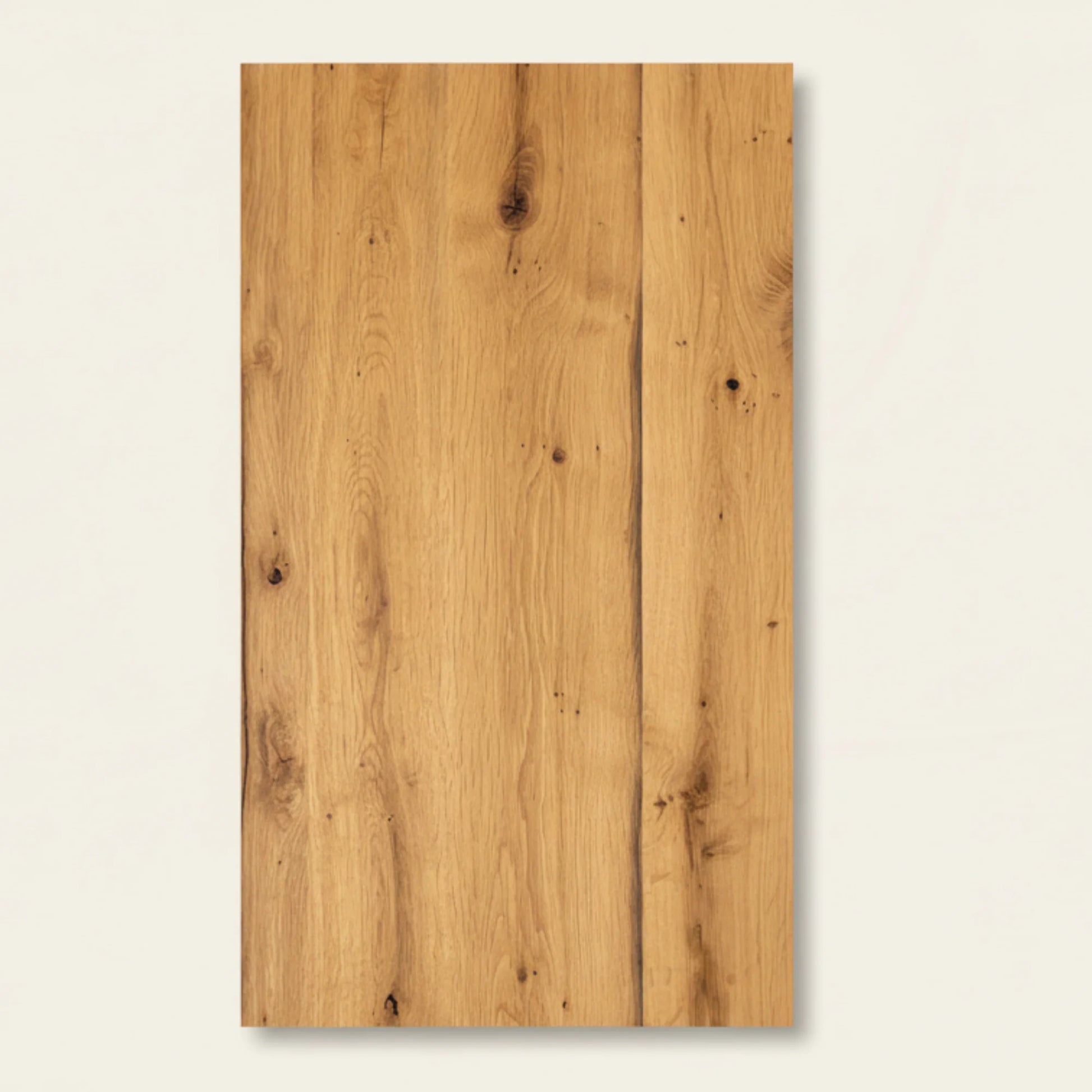 A reclaimed oak oiled panel is the most popular choice for worktops, table tops and kitchen islands. 