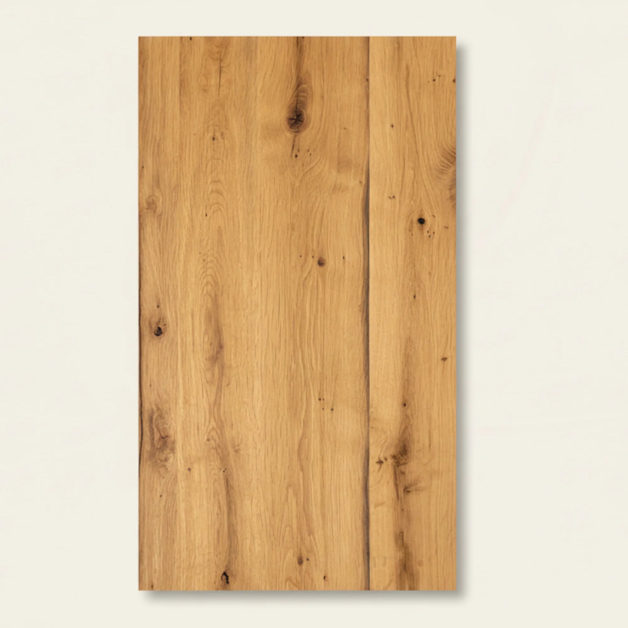 A reclaimed oak oiled panel is the most popular choice for worktops, table tops and kitchen islands. 