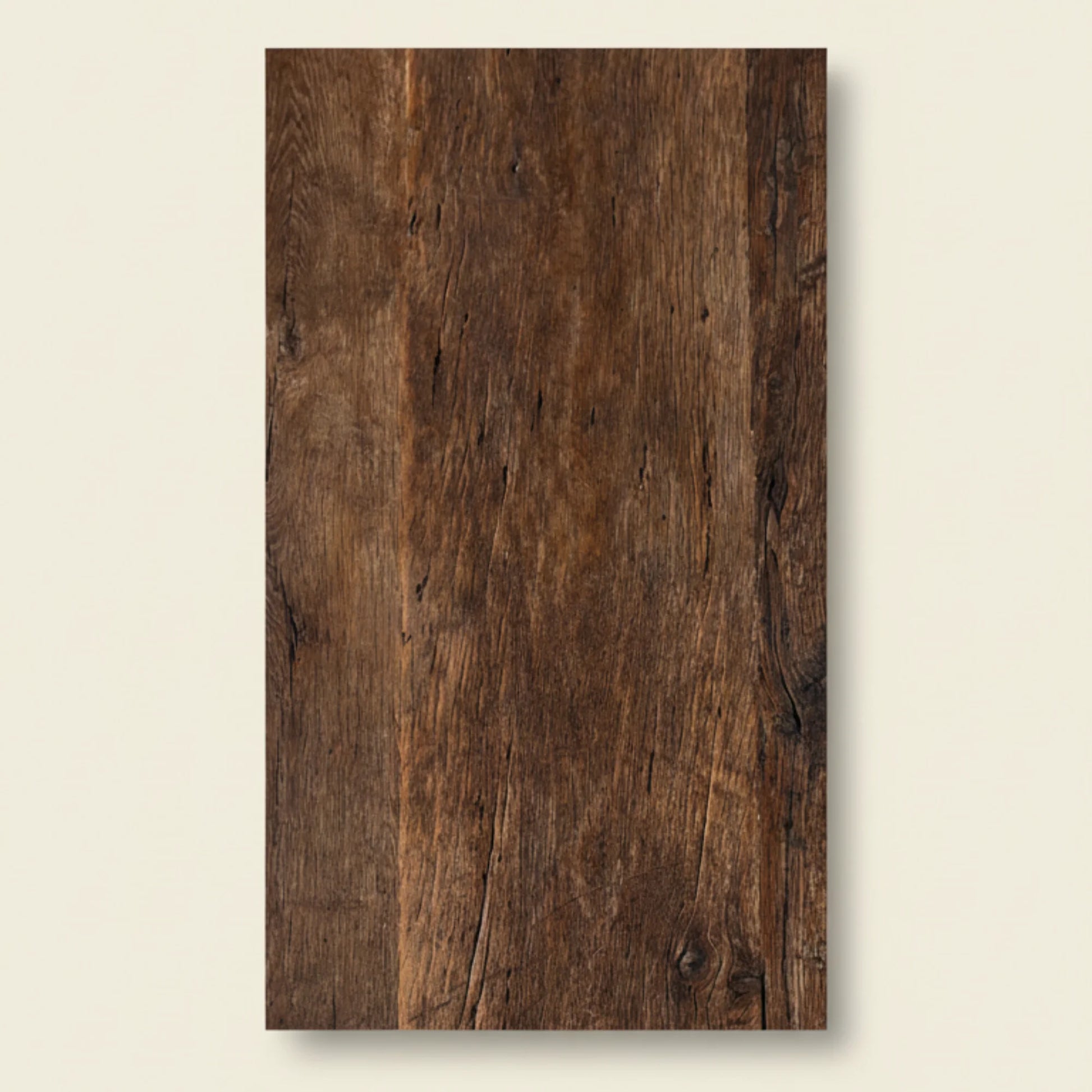 A reclaimed oak original surface panel keeps the outer face of the timber exactly as it was found.
