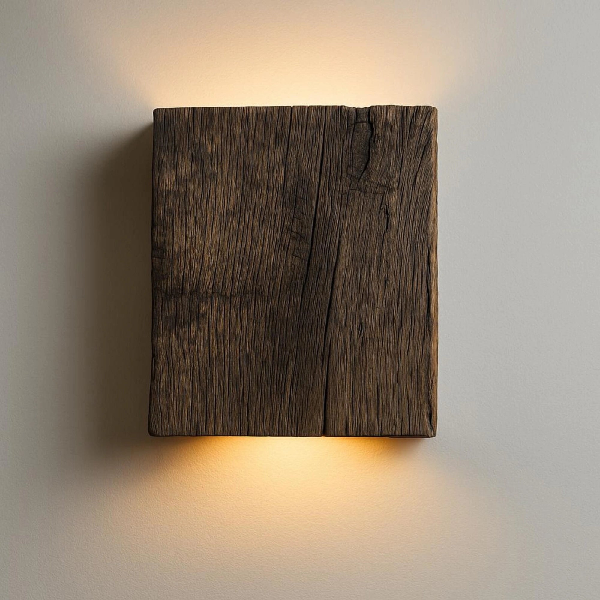 Reclaimed Oak Wall Sconce | Original Dark Finish