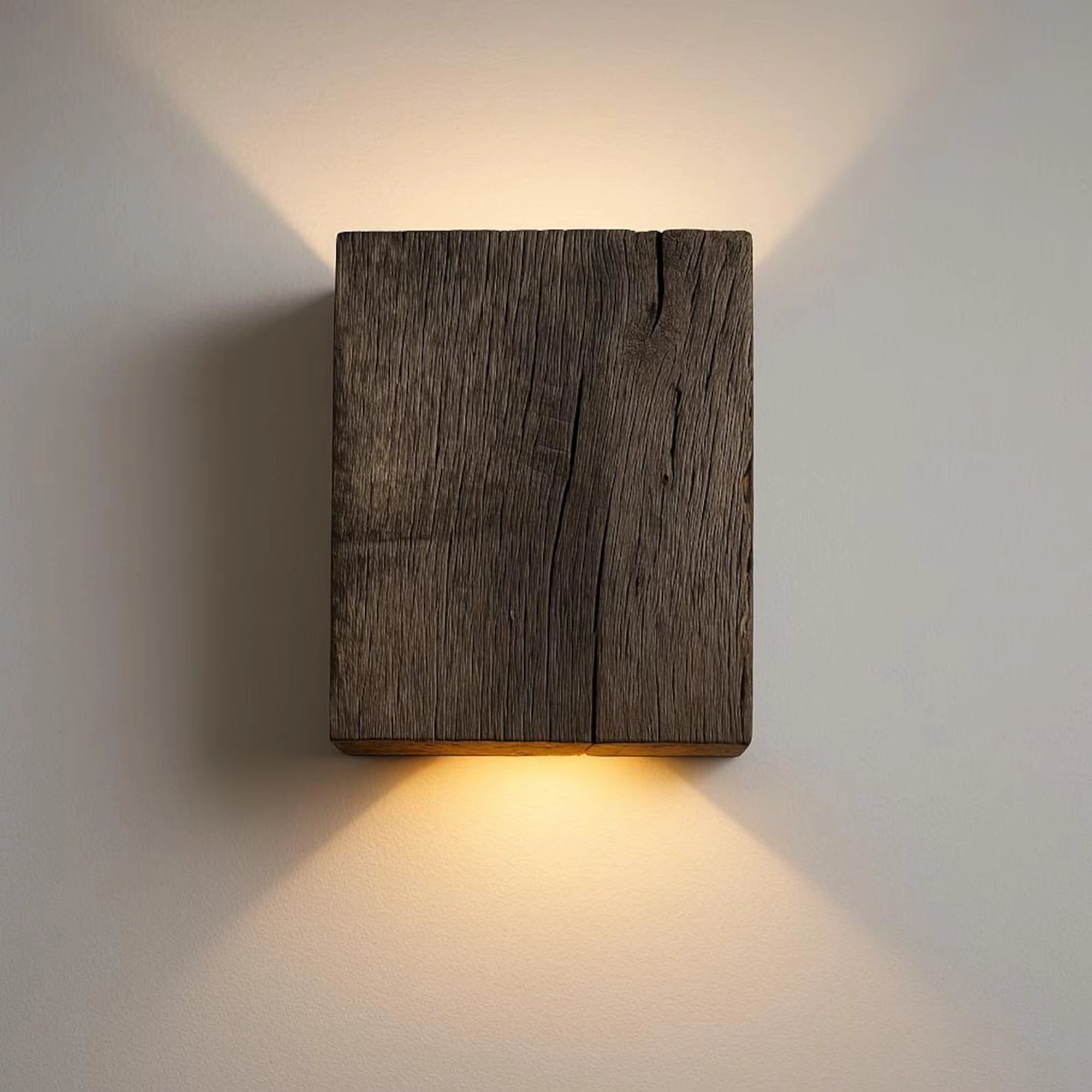 Reclaimed Oak Wall Sconce | Original Dark Finish