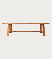 Agora Reclaimed Oak Dining Table – front view on a plain background