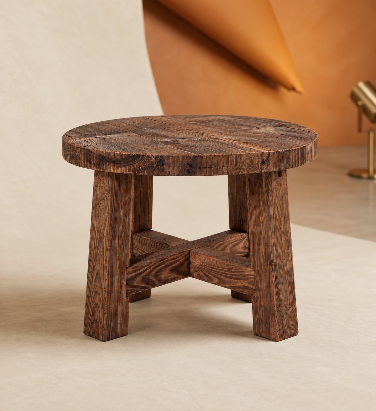 Dekelia Reclaimed Oak Coffee Table – in a warm interior