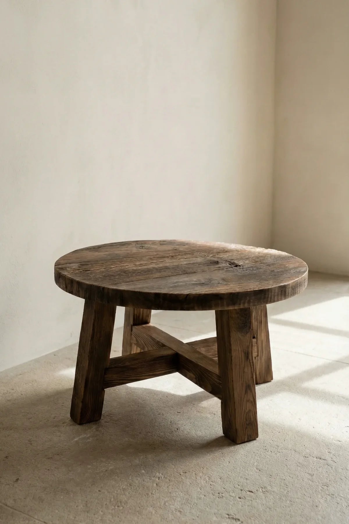 Dekelia round side table showing scale and proportions in a domestic setting