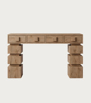 Gradus Reclaimed Oak Console Table – front view on a plain background