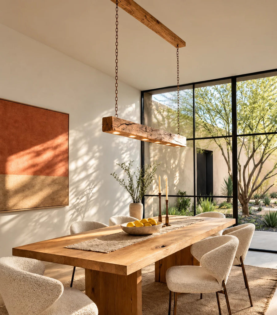 Lumen Reclaimed Chestnut Beam Pendant Light