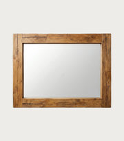 Luna Reclaimed Oak Mirror – front view on a plain background