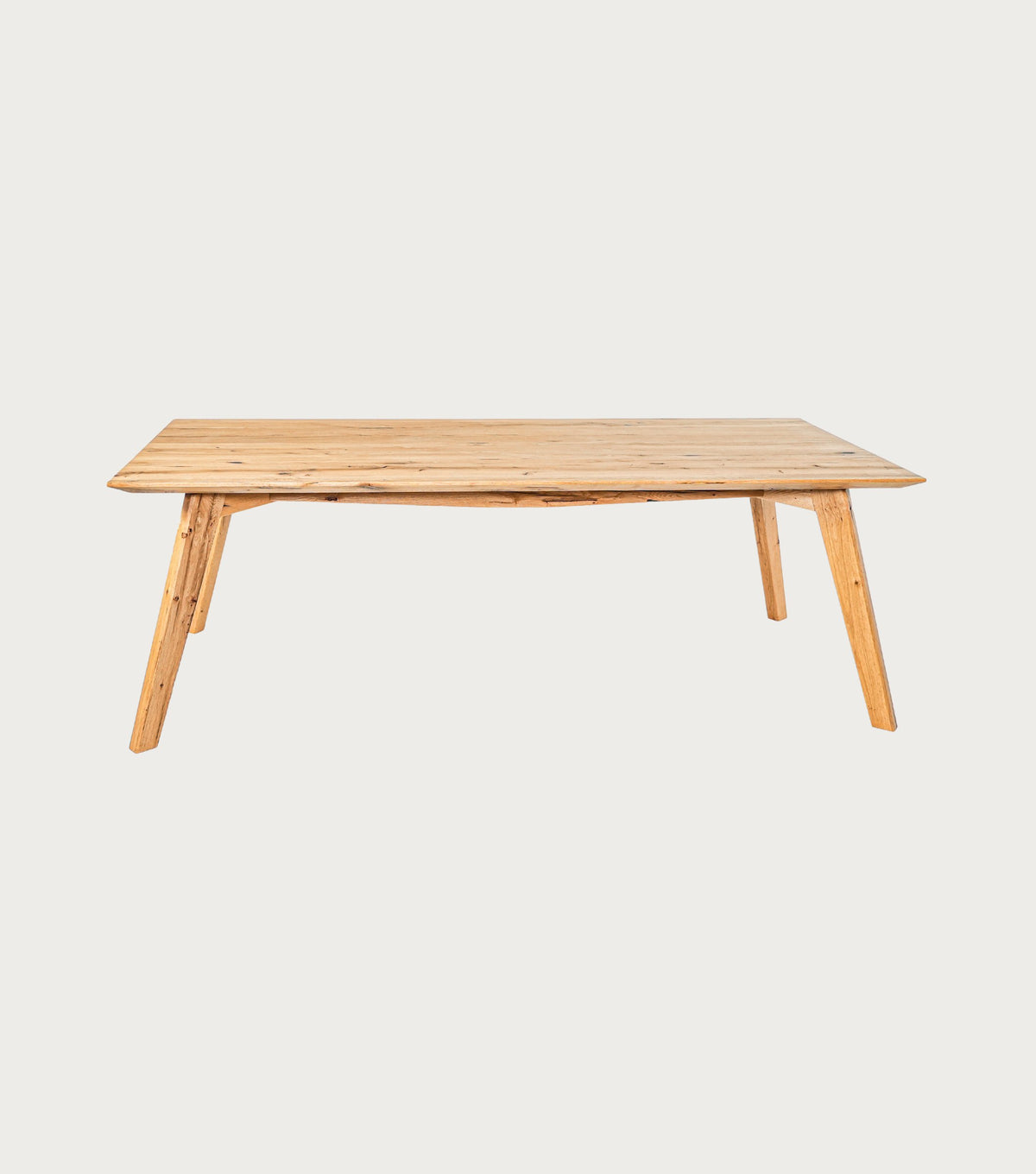 Mariner Reclaimed Oak Dining Table – low front view