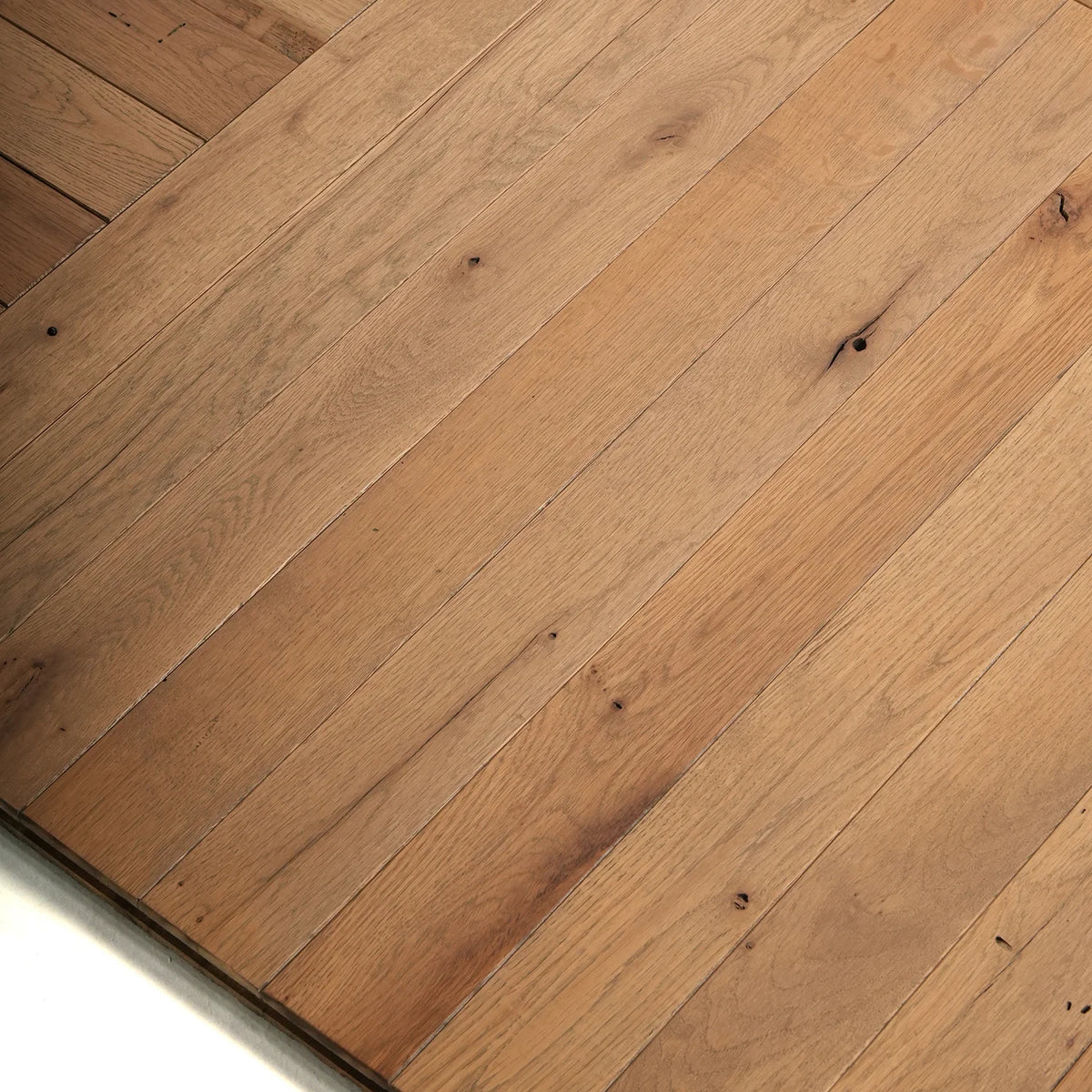 Basket Weave reclaimed oak marquetry parquet – detail 3