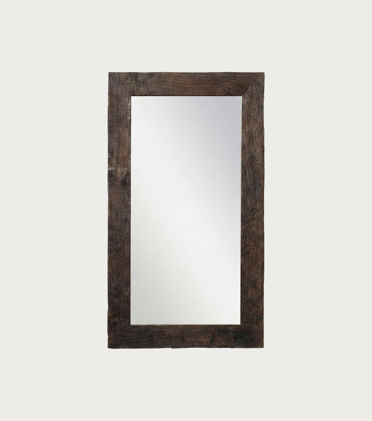 Oasis Reclaimed Oak Mirror – front view on a plain background