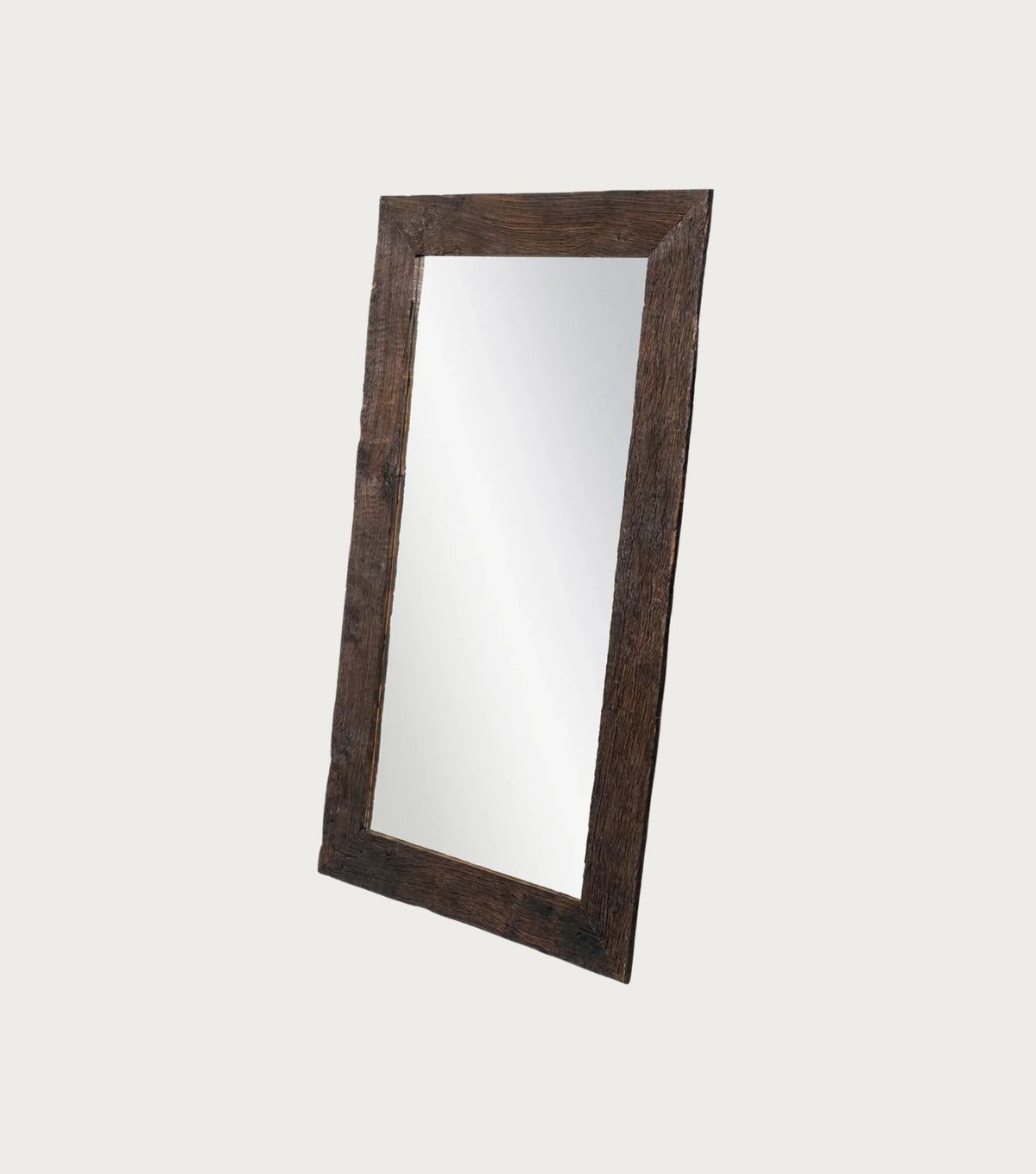 Oasis Reclaimed Oak Mirror – slightly angled front view