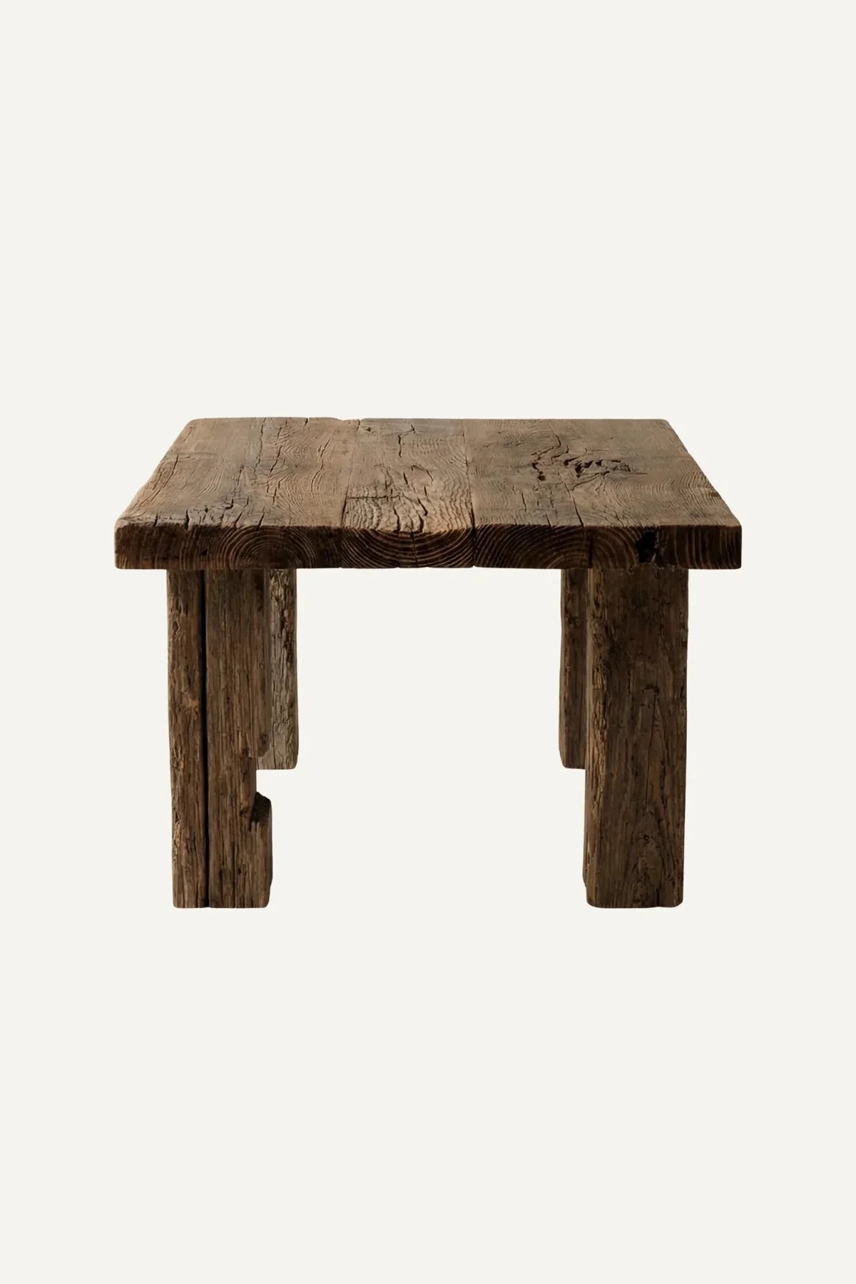 Ostia square side table showing scale and proportions against surrounding furniture