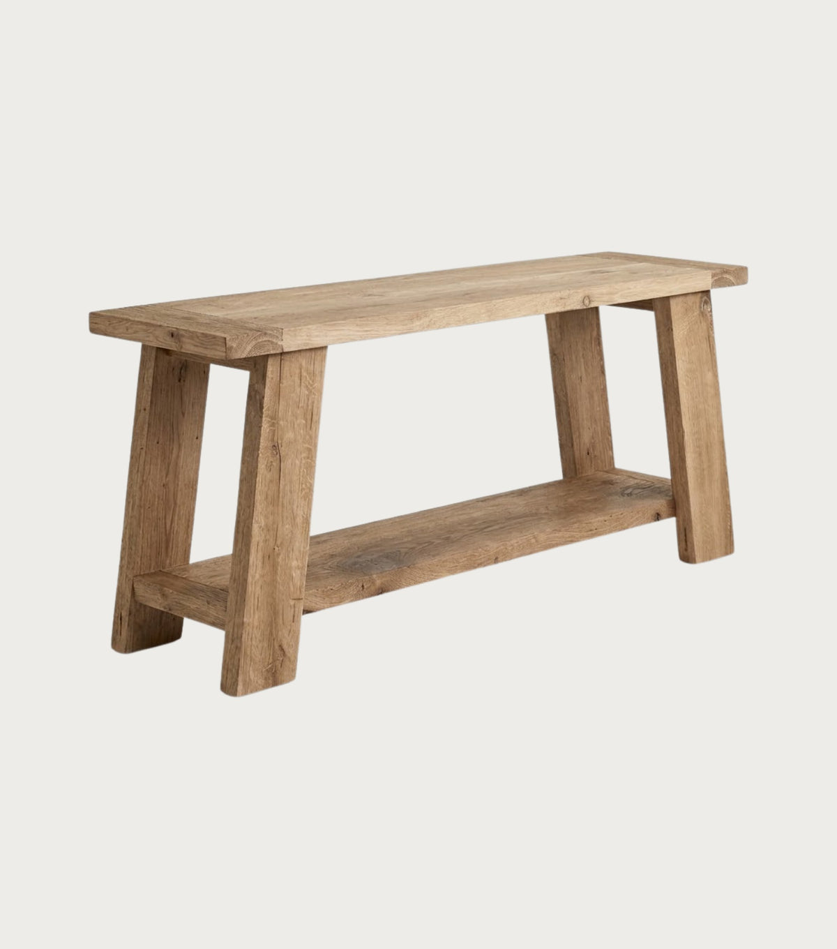 Panora Reclaimed Oak TV Unit – angled view