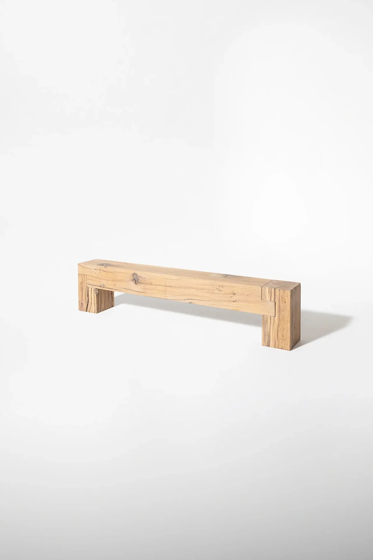 Sable reclaimed oak bench in a contemporary interior setting