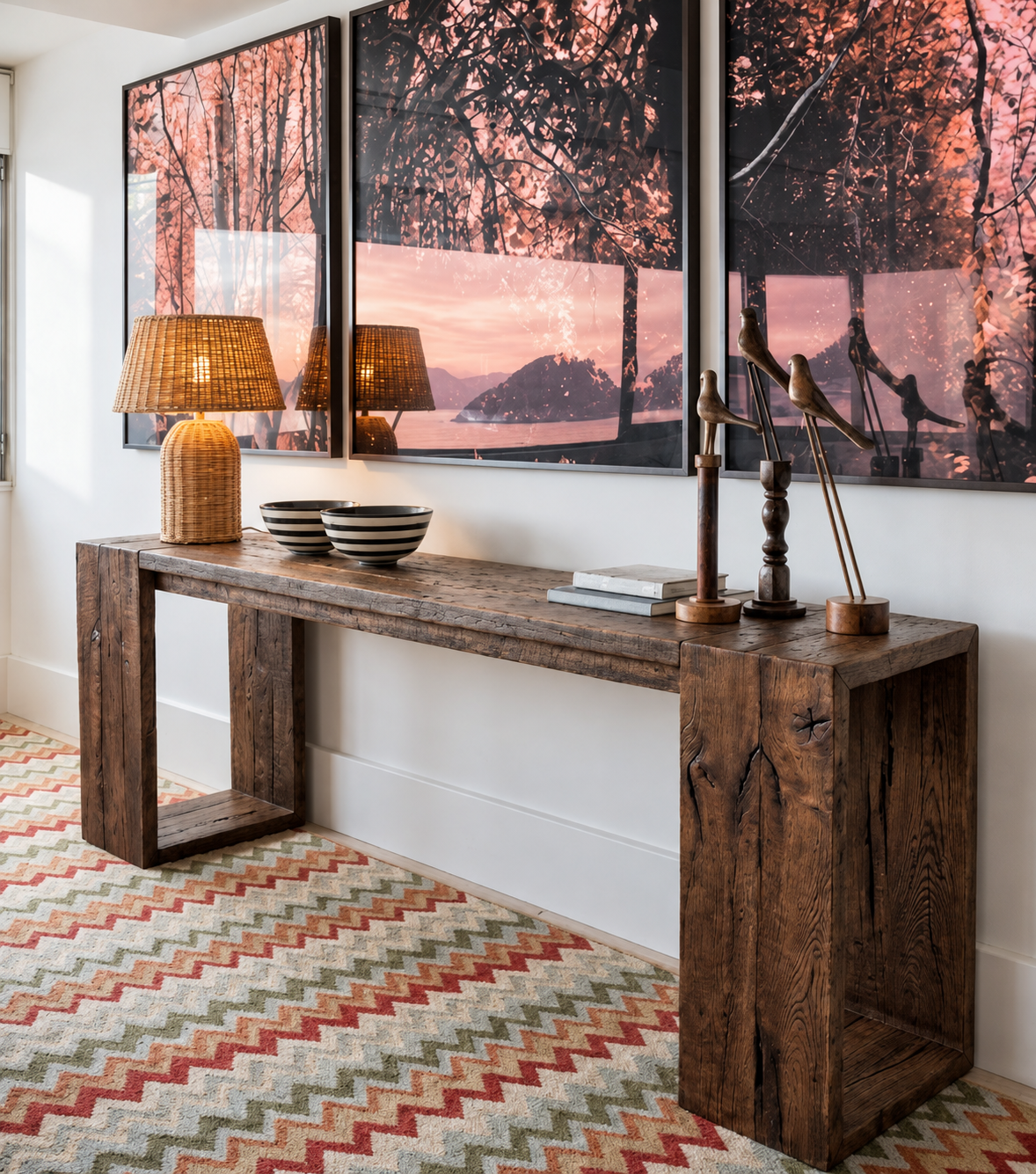 Sardis Reclaimed Oak Console Table