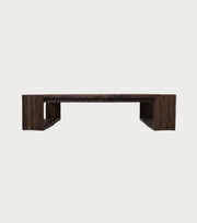Sardis Reclaimed Oak Coffee Table – front view on a plain background