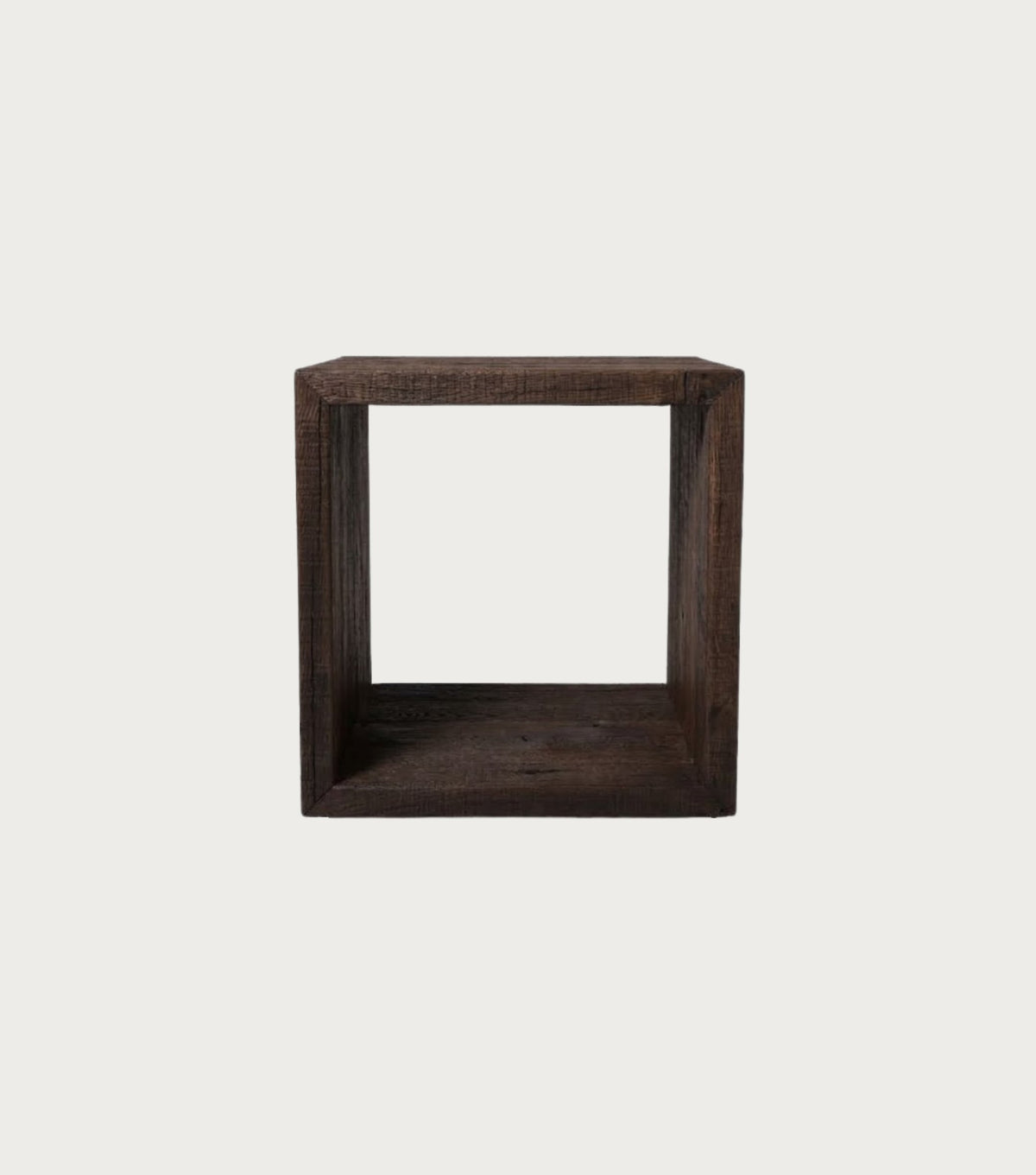 Sardis Reclaimed Oak Side Table – front view