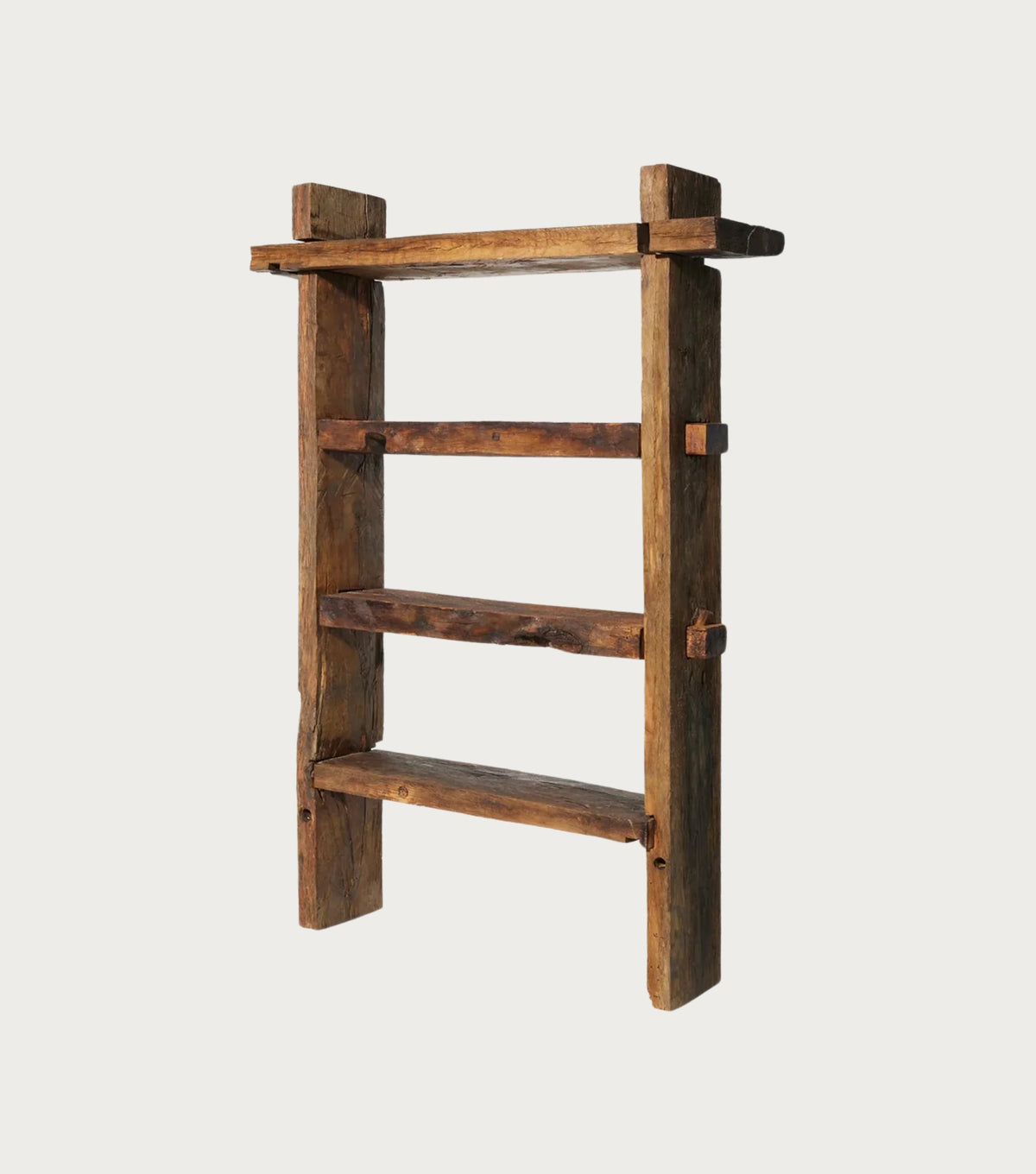 Solstice Reclaimed Oak Bookcase – angled view
