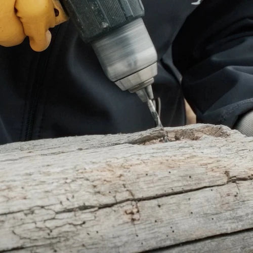 Every embedded nail, bolt, and metal fragment is detected and removed by hand. One missed piece can destroy a blade — and a finished product.
