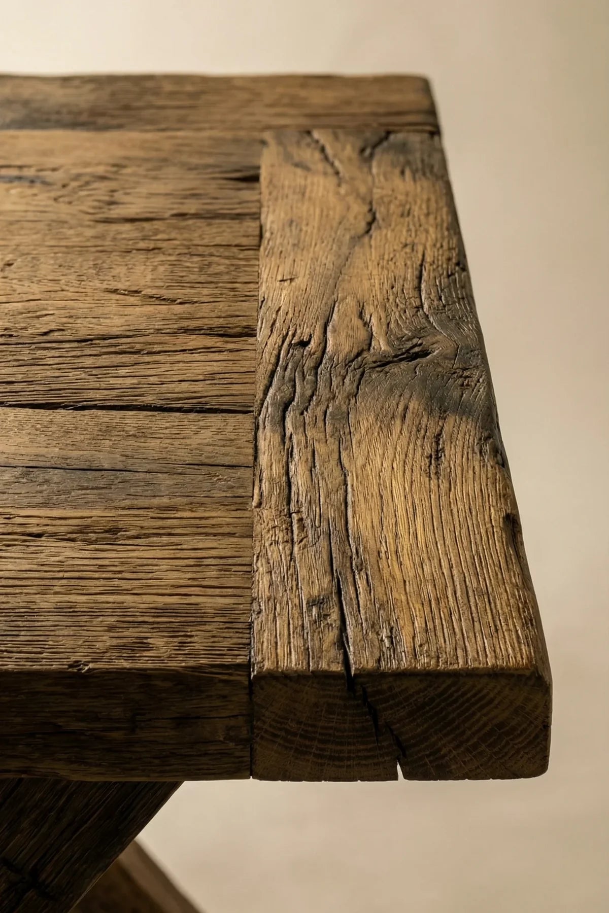 Traverse Cross-Leg Solid Oak Dining Table – Woody Workz
